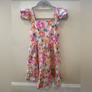Haute Hippie Floral Pink Kids Dress size 10 in good used condition